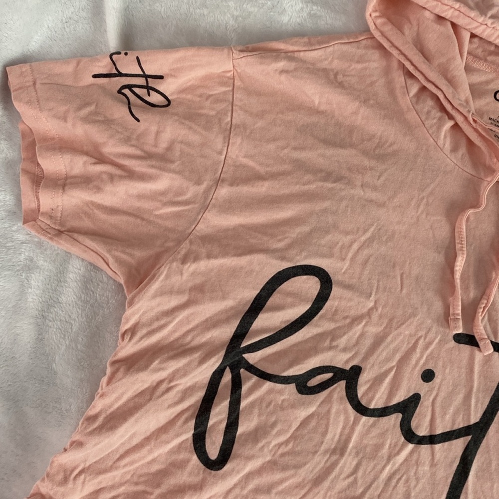Peach Faith short-sleeve hoodie - Picture 3 of 15